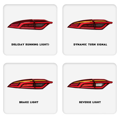HCMOTION LED Tail Lights for 2020-2024 Toyota Corolla | Sequential Turn Light & Startup Animation