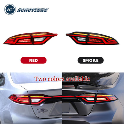 HCMOTION LED Tail Lights for 2020-2024 Toyota Corolla | Sequential Turn Light & Startup Animation